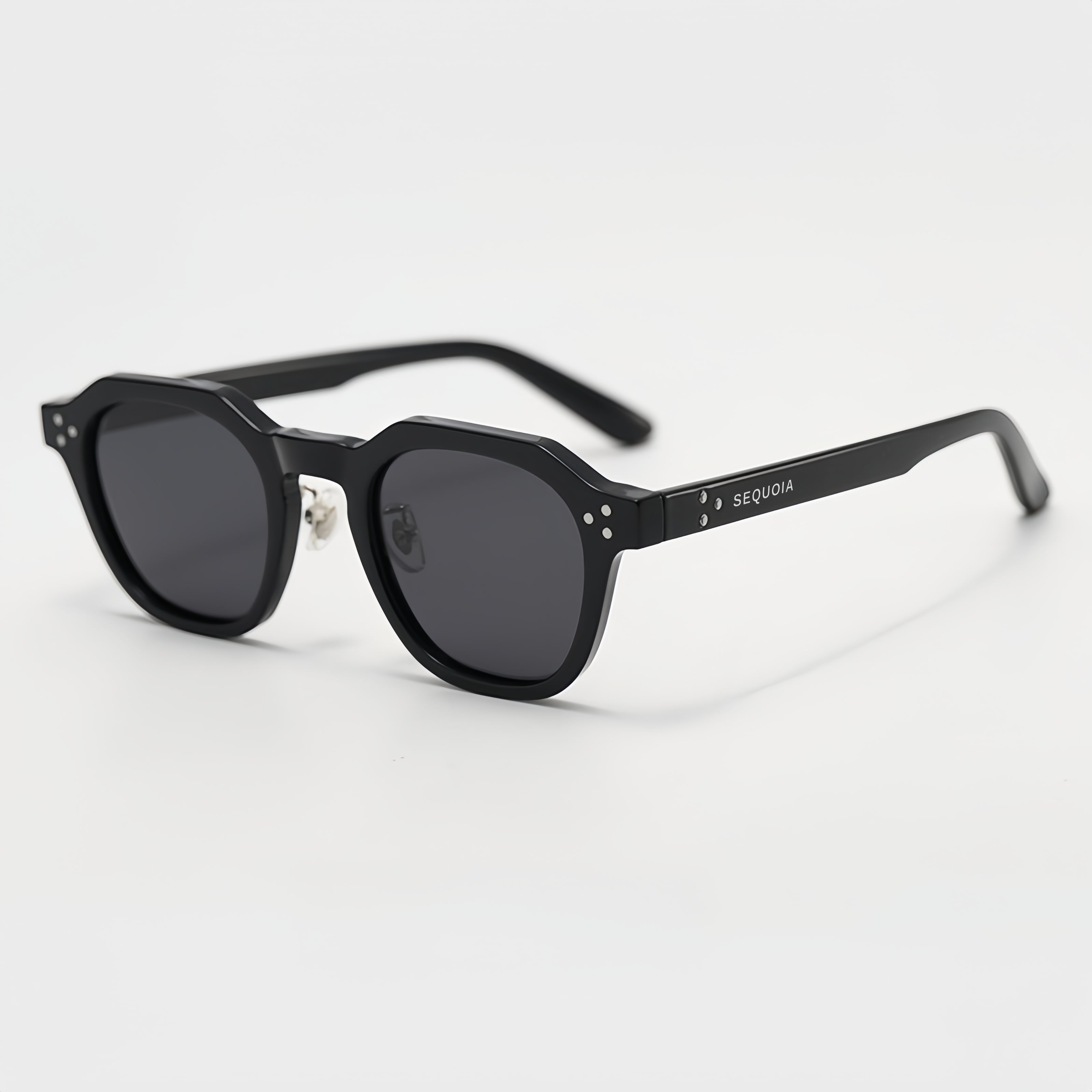 SEQUOIA Vintage Polariserede Solbriller - TEPHRA (Sort/Sort)