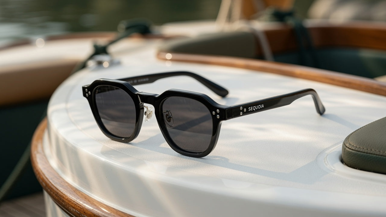 SEQUOIA Vintage Polariserede Solbriller - TEPHRA (Sort/Sort)